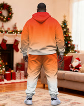 Big & Tall Men's Christmas Funny Cookie Man Hoodie Set